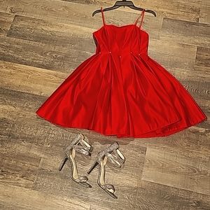 Maurice Simone red after 5 dress.